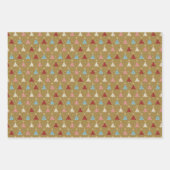 Winter Solstice Woodland Tiere Set von 3 Geschenkpapier Set (Vorderseite 3)