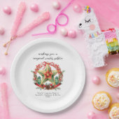 Winter Solstice Wreath Star Weihnachts-Weihnachten Pappteller (Party)