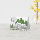 Winter Soltice Card Karte (Gelbe Blume)