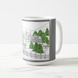 Winter Soltice Farm 15oz Tasse