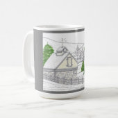 Winter Soltice Farm 15oz Tasse (Vorderseite Links)