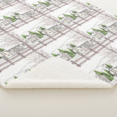 Winter Soltice Farm Sherpa Blanket Sherpadecke (3/4)