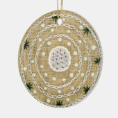 Winter-/Sommer-Mandala-Verzierung Keramikornament (Links)