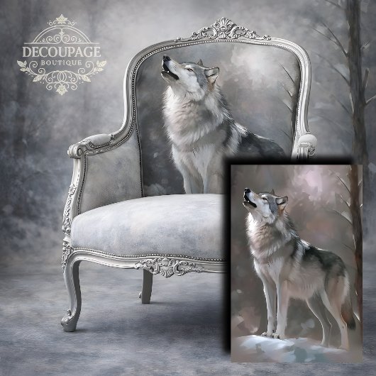 Winter Song Decoupage Seidenpapier