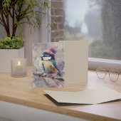Winter Songbird in Knit Hat | Ghost Greeting Karte