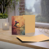 Winter Songbird in Knit Hat | Marzipan Greeting Karte