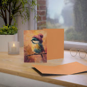 Winter Songbird in Knit Hat | Tumbleweed Greeting Karte