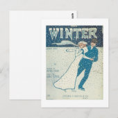 Winter Songbook Cover Postkarte (Vorne/Hinten)