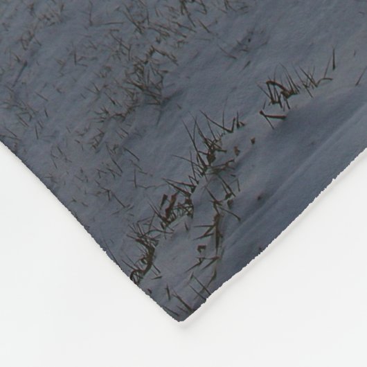 Winter-Sonnenuntergang Fleecedecke (Ecke)