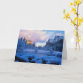 Winter-Sonnenuntergang in Yosemite Nationalpark Karte (Gelbe Blume)