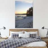Winter-Sonnenuntergang Leinwanddruck (Insitu (Schlafzimmer))