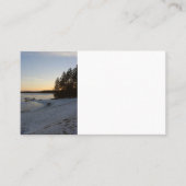 Winter-Sonnenuntergang Visitenkarte (Vorderseite)