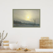 Winter-Sonnenuntergangs-Plakat Poster (Küche)
