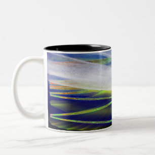 Winter-Sonnenwende "arktische helle" Zweifarbige Tasse