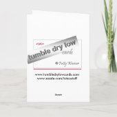 Winter-Sonnenwende-Bäume Feiertagskarte (Rückseite)