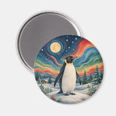 Winter-Sonnenwende des himmlischen Pinguins Magnet (Vorderseite/Rückseite)