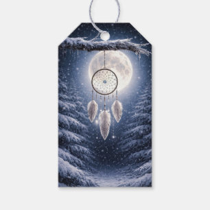 Winter-Sonnenwende-Dreamcatcher im Schnee Geschenkanhänger
