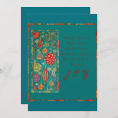 Winter-Sonnenwende Einladung (Vorne/Hinten)