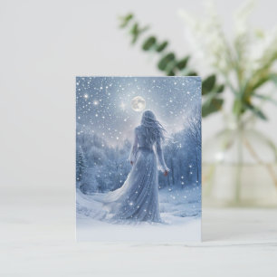 Winter-Sonnenwende-Enchanted-Feiertag Feiertagspostkarte