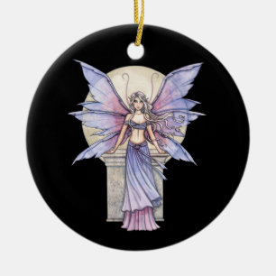 Winter-Sonnenwende-Fee-Ornament von Molly Harrison Keramikornament