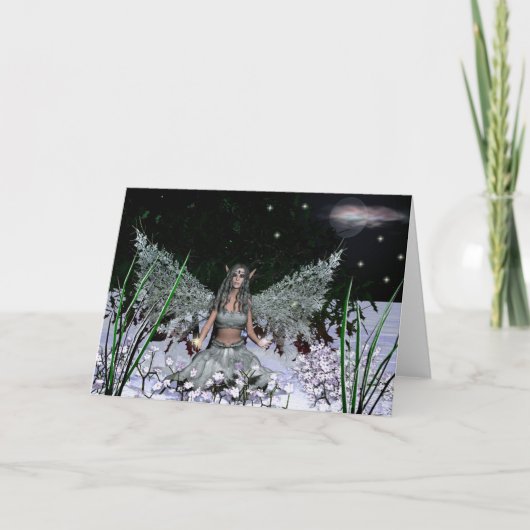 Winter-Sonnenwende Feiertagskarte (Vorderseite)