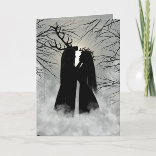 Winter-Sonnenwende-Gott und Göttin Karte (Vorderseite)