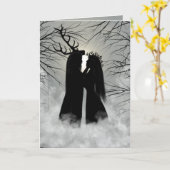 Winter-Sonnenwende-Gott und Göttin Karte (Gelbe Blume)