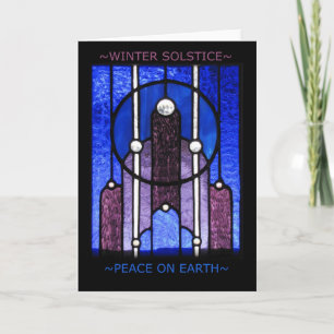 Winter-Sonnenwende-Gruß-Karte Feiertagskarte