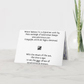 Winter-Sonnenwende I Karte (Rückseite)