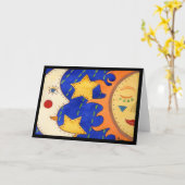 Winter-Sonnenwende Karte (Gelbe Blume)