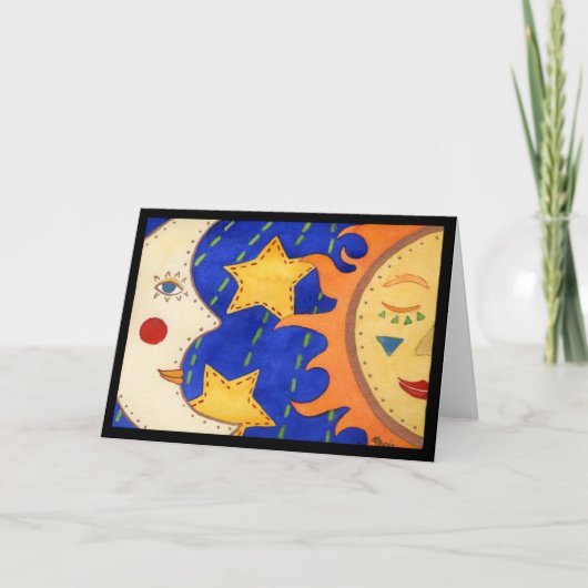 Winter-Sonnenwende Karte (Vorderseite)