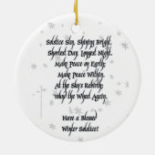 Winter-Sonnenwende Keramikornament (Hinten)