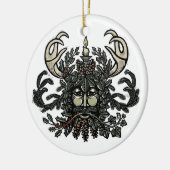 Winter-Sonnenwende-Mitarbeiter-Baum-Verzierung Keramik Ornament (Links)