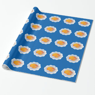 Winter-Sonnenwende-Packpapier, blau Geschenkpapier