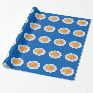 Winter-Sonnenwende-Packpapier, blau Geschenkpapier