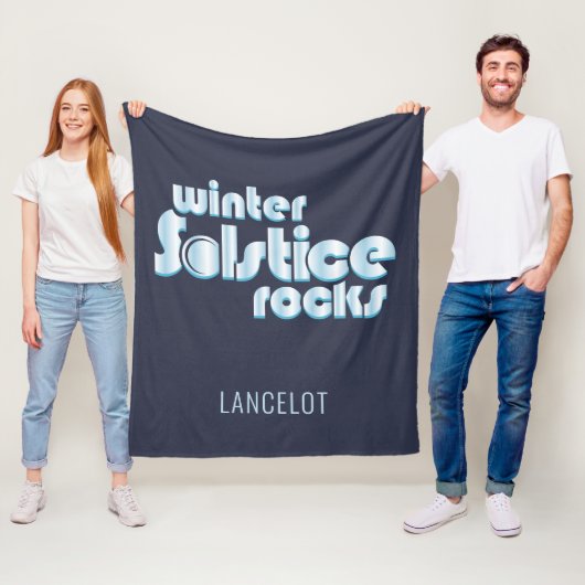 Winter-Sonnenwende Rocks Midwinter-Neuheit Fleecedecke (Beispiel)