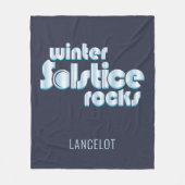 Winter-Sonnenwende Rocks Midwinter-Neuheit Fleecedecke (Vorderseite)