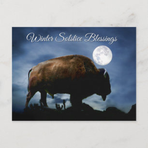 Winter-Sonnenwende-Segen Buffalo Postkarten