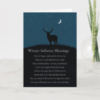 Winter-Sonnenwende-Segnungen Elk Stars Gedicht