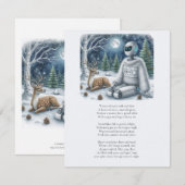 Winter-Sonnenwende-Tech-AI-Roboter-Weihnachtskarte (Vorne/Hinten)