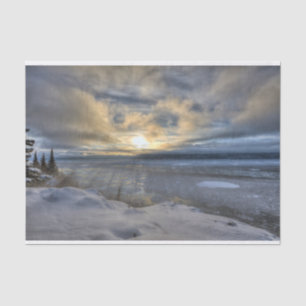 Winter-Sonnenwende Turnagain Arm Seidenpapier