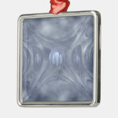 Winter-Sonnenwende-Verzierung Silbernes Ornament (Links)