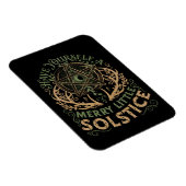 Winter-Sonnenwende Yule Weihnachtsfeiertag  Magnet (Rechte Seite)