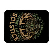 Winter-Sonnenwende Yule Weihnachtsfeiertag  Magnet (Horizontal)