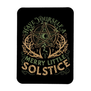 Winter-Sonnenwende Yule Weihnachtsfeiertag Magnet