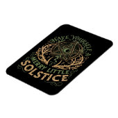 Winter-Sonnenwende Yule Weihnachtsfeiertag  Magnet (Linke Seite)