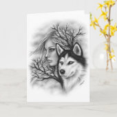 Winter-Soul-Gruß-Karte Karte (Gelbe Blume)