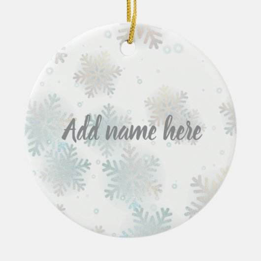 Winter Sparkle Ornament - Add Your Name (Vorne)