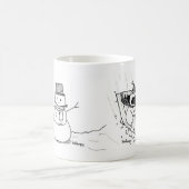 Winter-Spaß-Möpse Kaffeetasse (Mittel)