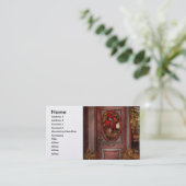 Winter - Speicher - gekleidet für die Feiertage Visitenkarte (Stehend Vorderseite)